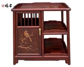 精雕花鳥單門茶水柜