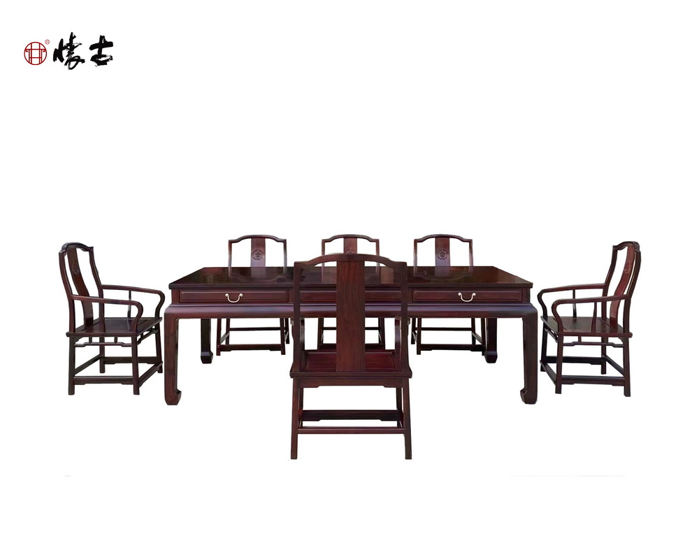 高背南官椅長(zhǎng)茶桌
